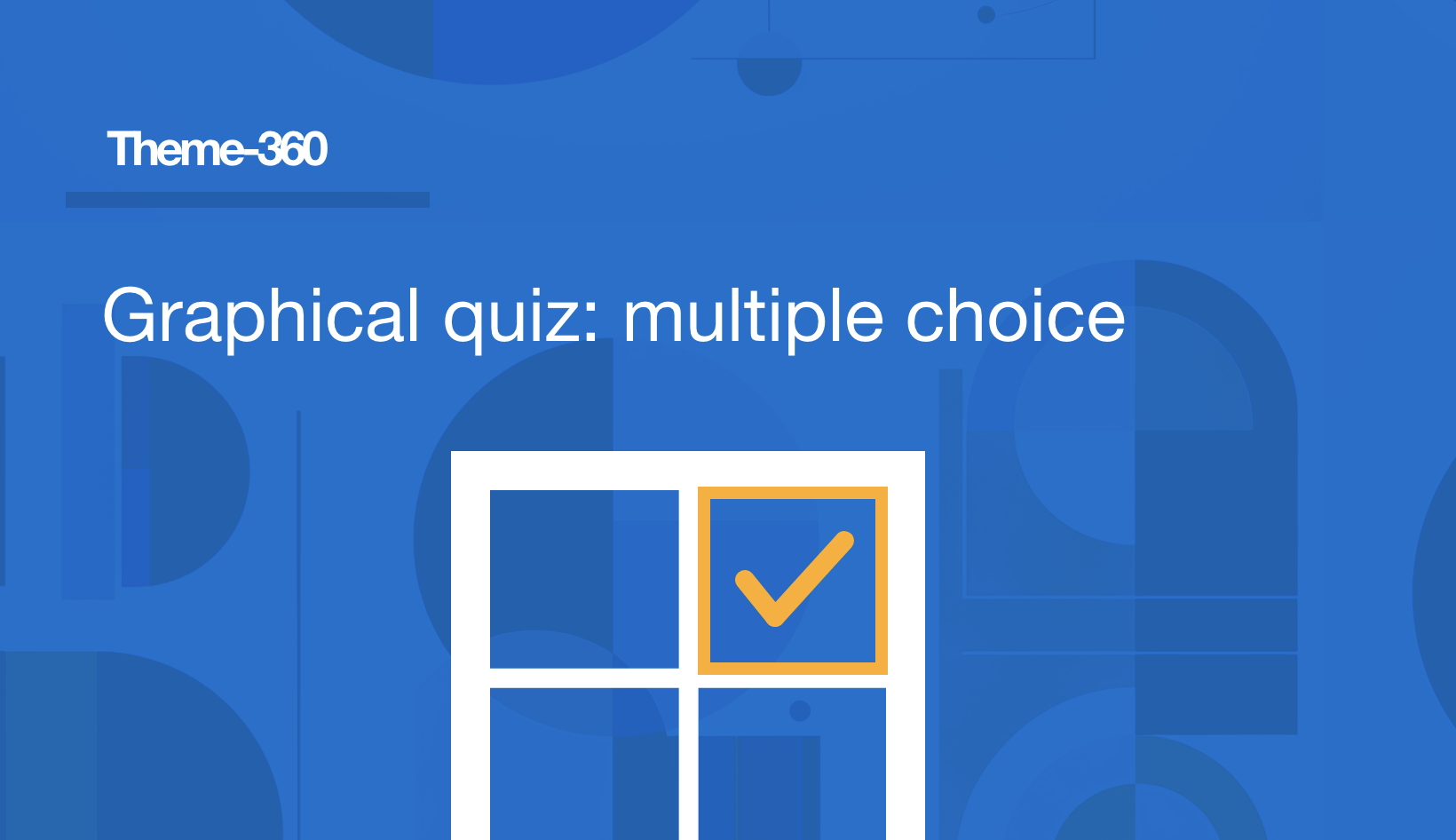 Graphical multiple choice quiz in Rise 360