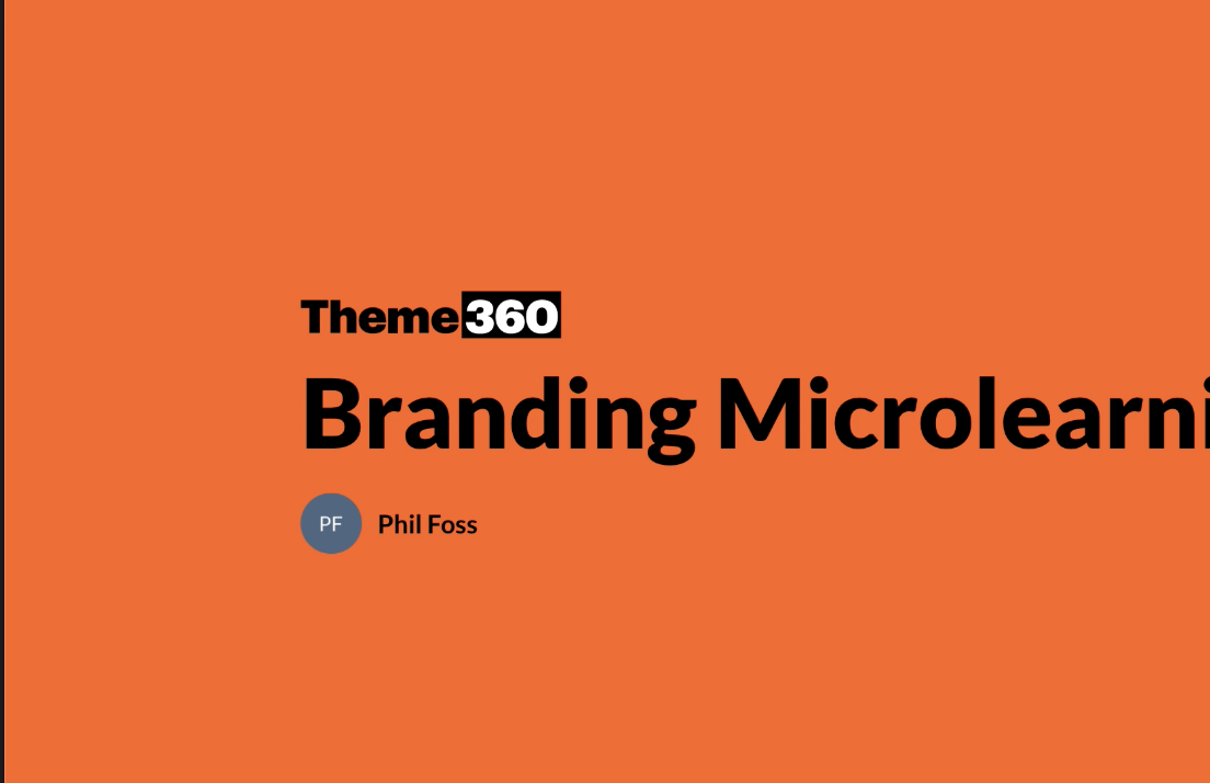 Branding: Microlearning Cover Page Logo